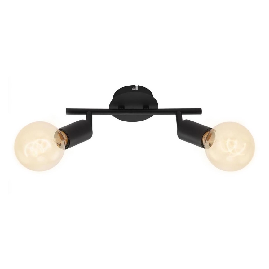 Briloner 10104890 - Bodové svítidlo 2xE27/60W/230V černá